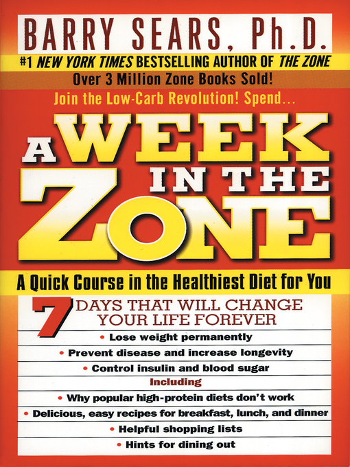 Title details for A Week in the Zone by Barry Sears - Available